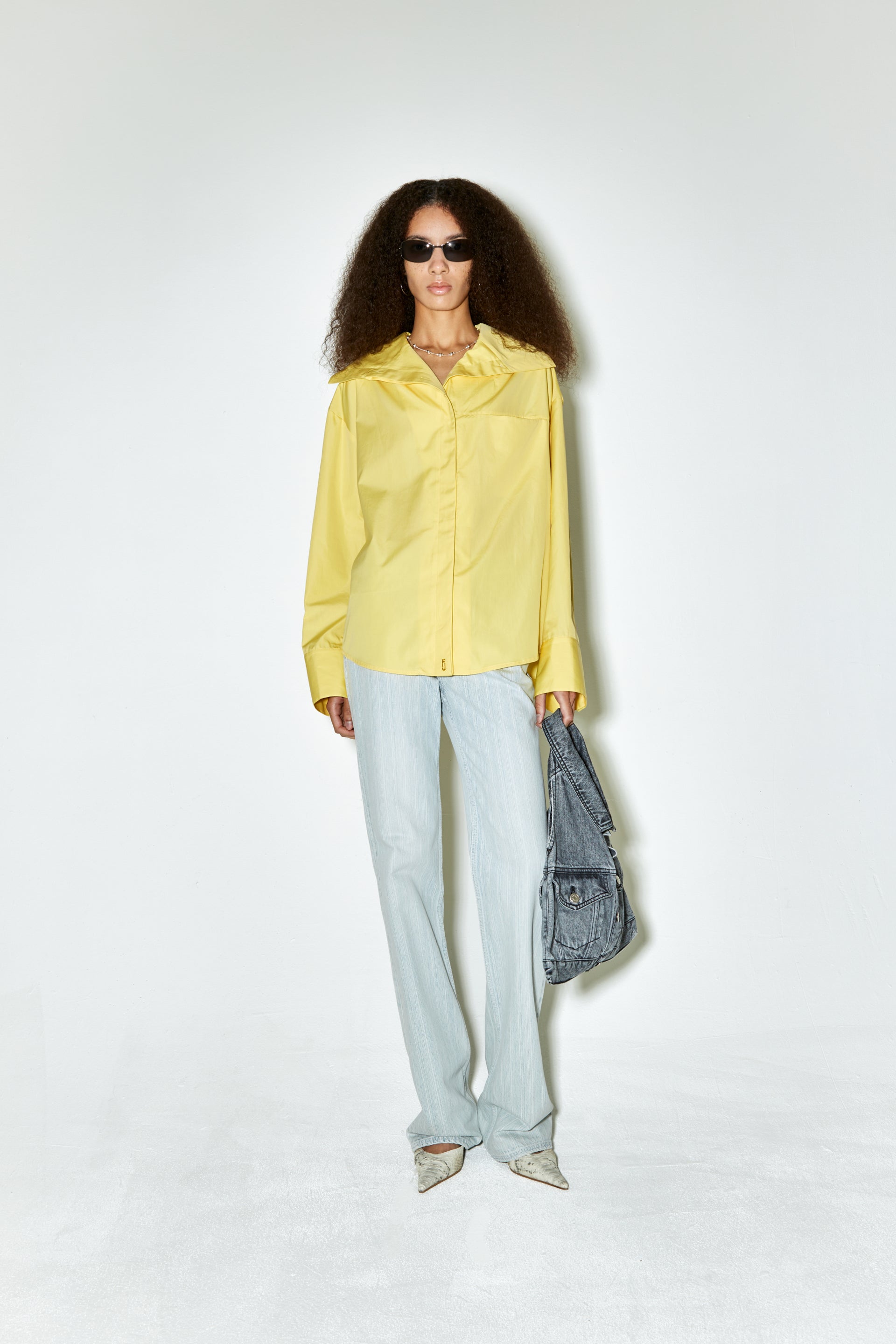 CHRIS shirt light yellow FACON JACMIN