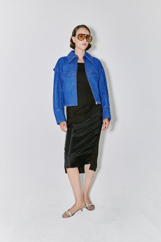 MARTY jacket azure blue