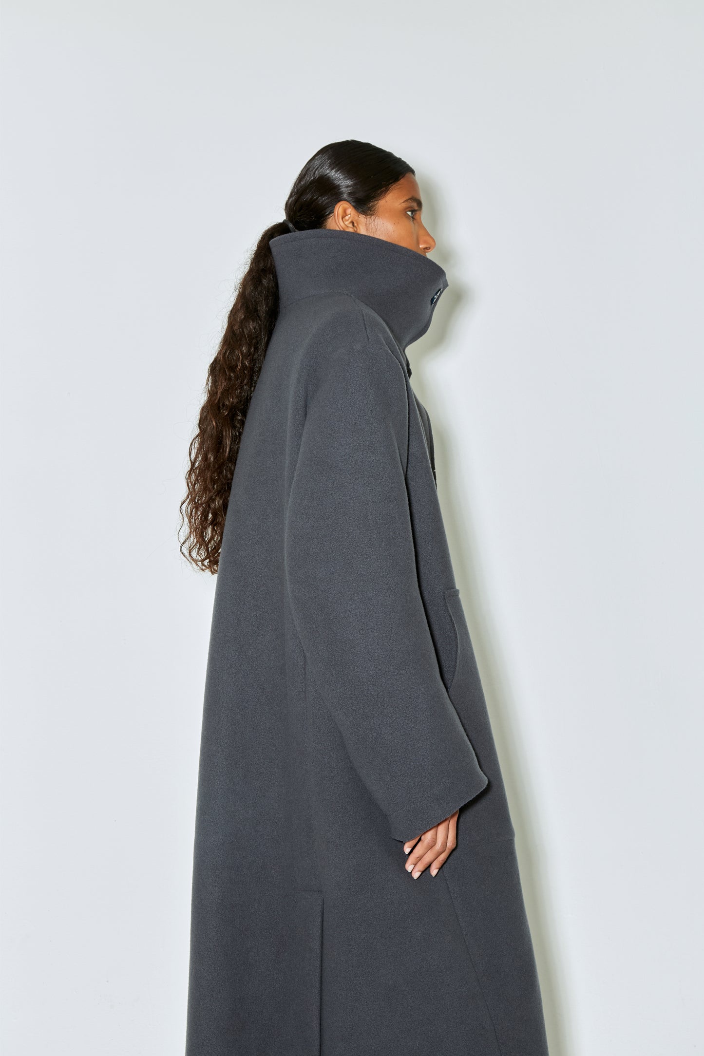 MILA coat grey