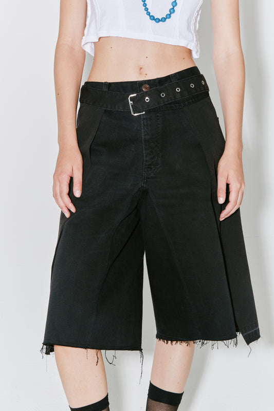 PACI shorts upcycled denim black